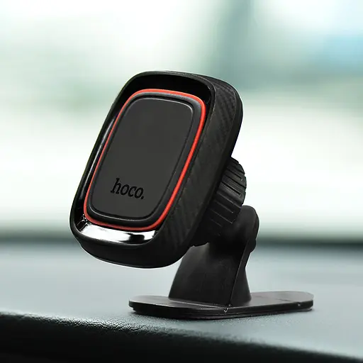 Автотримач для телефона HOCO CA24 Lotto series magnetic automotive center adsorbed holder Black - фото 10