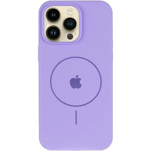 Чехол Silicone Case Full Protective AA V2 with MagSafe для Apple iPhone 12 Pro Max 6.7 Сиреневый/Dasheen - фото 2