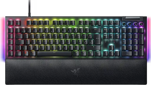 Клавіатура Razer BlackWidow V4 Yellow Switch RGB USB Black (RZ03-04692500-R3R1) - фото 1