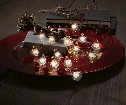 Світлодіодні гірлянди Melinera 20 led Дід Мороз 2.3 м з батарейками в комплекті - фото 2