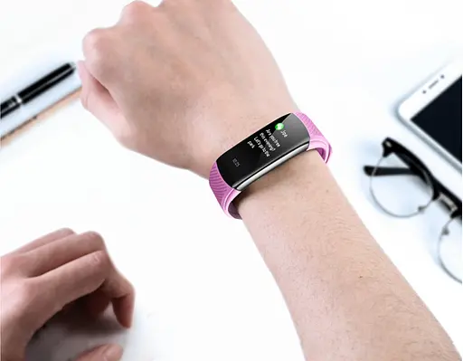 Умный фитнес браслет Lemfo C6T с датчиком температуры тела (Розовый) - фото 3