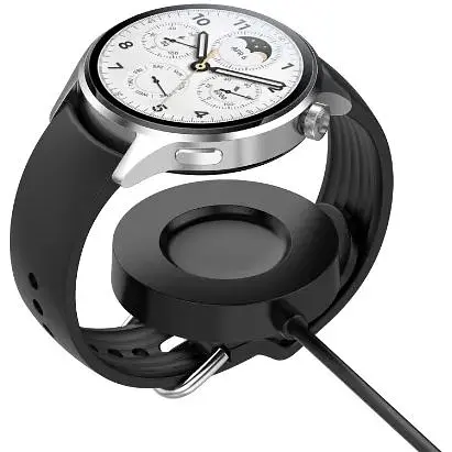 Зарядний пристрій DK кабель (1m) USB для Xiaomi Watch S1 Pro (black) - фото 3