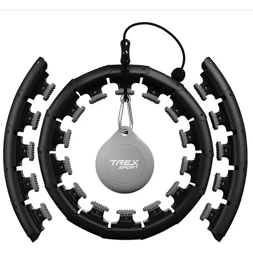 Хулахуп Trex Sport TX-010CHH массажный с утяжелителем черный