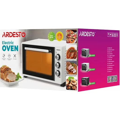 Электропечь Ardesto 1300 Вт, 40 л, скрыт.ниж.тен, таймер, подсвеч., конвекция, черный - фото 11