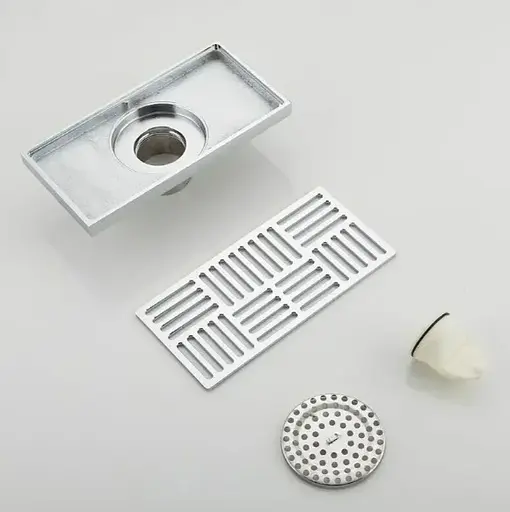 Душевой трап Gappo 100х200 мм, хром G82050 - фото 3