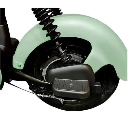 Электроскутер двухместный Crosser Mini+Pas-система зеленый - фото 8