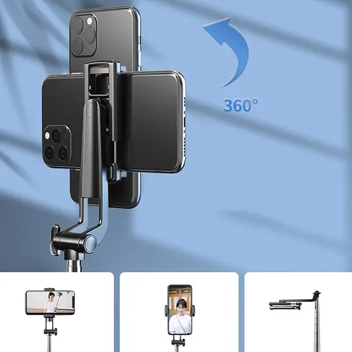 Штатив-трипод Adyss A33 с пультом 0.8 m черный - фото 8