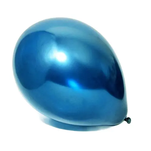 Шарик воздушный латексный 30 см (50) металлик синий, IDEA7-DL-032