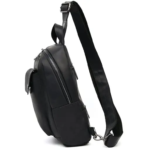 Рюкзак слинг кожаный с передним карманом для телефона TARWA 29х17х8 см sum0028232 - фото 4