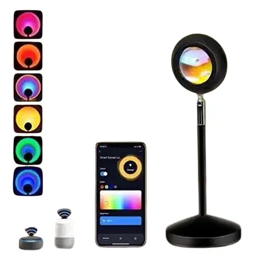 Panamalar смарт Wi-Fi 6-цветная проекционная лампа светильник заката солнца