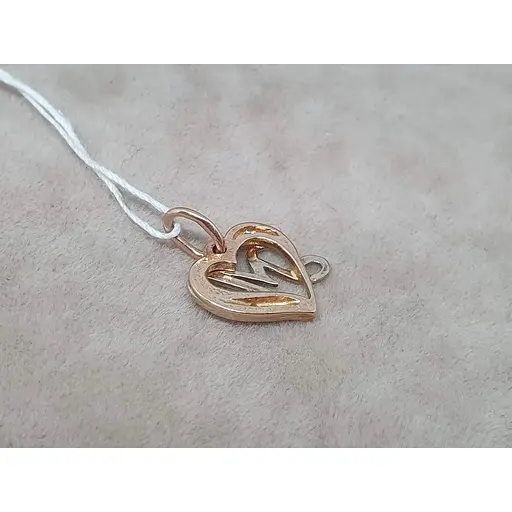 Золота підвіска Гаразд "М" з діамантами. 304421 - фото 4