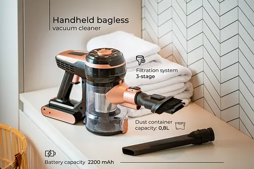 Пылесос Adler AD 7044 беспроводной 250 Вт 12 000 Pa 0.8 л LED TURBO настенное крепление - фото 9