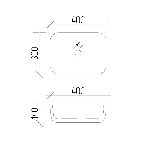 Умивальник VBI Palermo S white накладний VBI-012301, Білий - фото 7