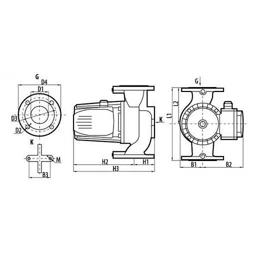 Циркуляційний насос Sprut GPD 12.5-8-600 DN50 - фото 4
