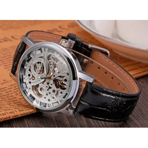 Чоловічий наручний класичний годинник Winner Silver - фото 4