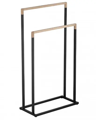 Вішалка для рушників Yoka Zola black bamboo P.ZOLA-2-BLK Чорний матовий - фото 2