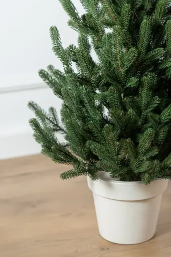 Ялинка штучна в горщику лита Віденська 1.1 м Зелена  - фото 2