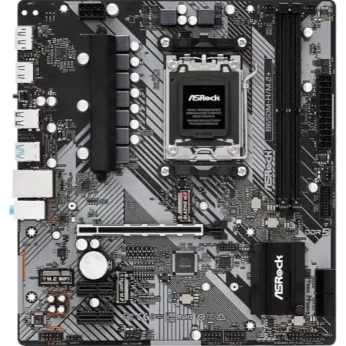 Материнська плата ASRock AM5 B650M-H/M.2+, B650, 2xDDR5, Int.Video (CPU), 4xSATA3, 2xM.2, 1xPCI-E 4.0 16x, 2xPCI-E 4.0 1x, 1x, 1x RTL8111H, 6xUSB3.2/6xUSB2.0, HDMI/DP, Micro ATX