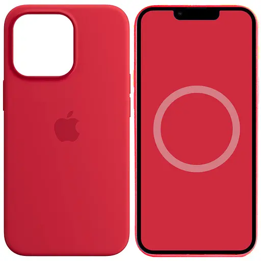 Чехол Silicone case AAA with Magsafe and Animation для Apple iPhone 14 Pro Max 6.7 Красный/Red