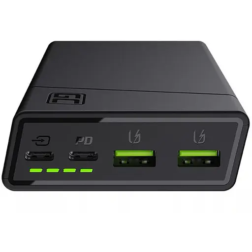 Зовнішній акумулятор (павербанк) Green Cell GC PowerPlay20 20000 mAh 18W Black (PBGC03) - фото 2
