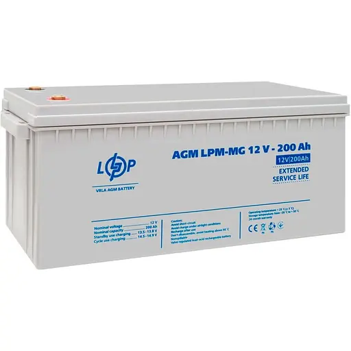 Источник бесперебойного питания (ИБП) LogicPower LPM-PSW-1500VA 12V + АКБ LPM-MG 12V - 200 Ah (29717) [110193] - фото 12