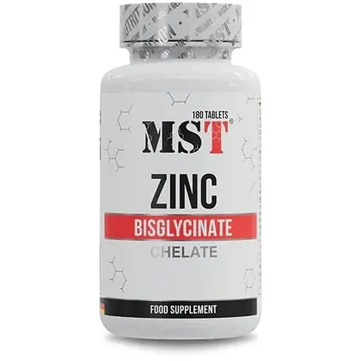 Цинк безглицинат MST Zinc Chelate Bisglycinate, 180 таблеток - фото 1