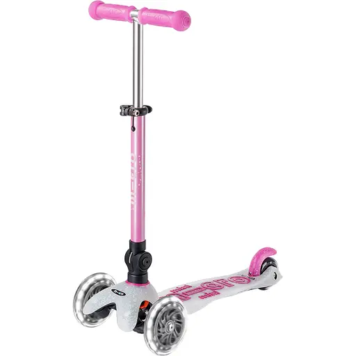 Самокат Micro Mini Deluxe Foldable Orion Glow LED Рожевий (MMD373) - фото 1