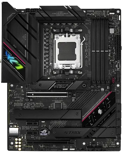 Материнська плата ASUS ROG STRIX B650E-F GAMING WIFI (ROG STRIX B650E-F GAMING WIFI) (Socket AM5, AMD B650, ATX) - фото 1