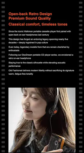 Наушники Moondrop Old Fashioned (Jack 3.5) портативные с драйвером 40 мм - фото 3