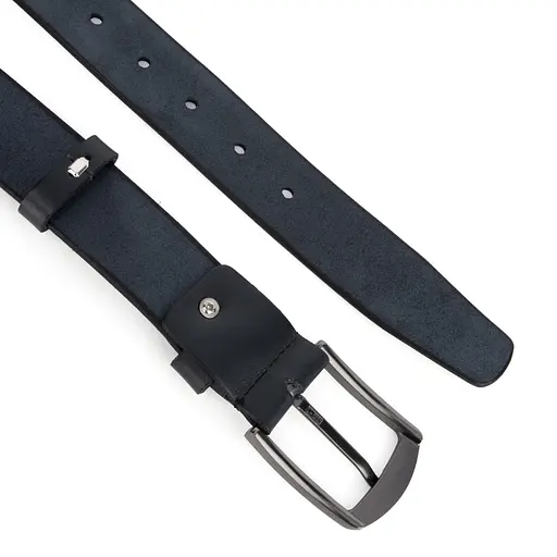 Ремень мужской кожаный Handycover НС-3428 синий (130 см) - фото 3