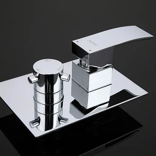 Душова система прихованого монтажу Gappo 1/4 G7102, 3 функції, Хром - фото 6