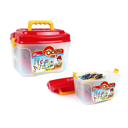 Детский игровой "Набор Инструментов-конструктор" ТехноК 4395TXK в пластиковом боксе - фото 1