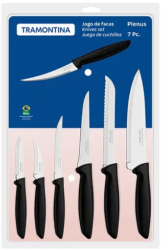 Набір ножів TRAMONTINA Plenus black, 7 предметів (6820220) - фото 3