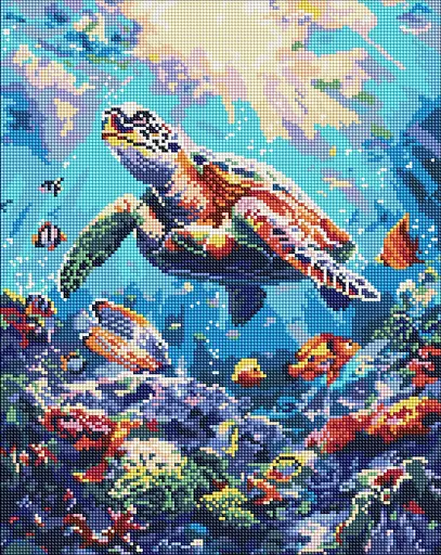 Набор с алмазной мозаикой на подрамнике Морской покой Ideyka AMO8099, 40x50 см