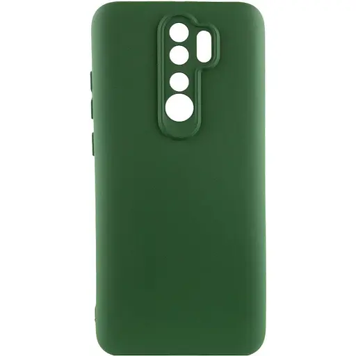 Чохол TPU GETMAN Liquid Silk Full Camera для Xiaomi Redmi Note 8Pro Зелений / Dark green