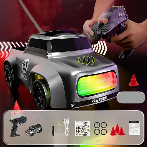 Дріфт-машина на радіокеруванні SHT K10 (1:64) Pickup 2.4G Grey - фото 2