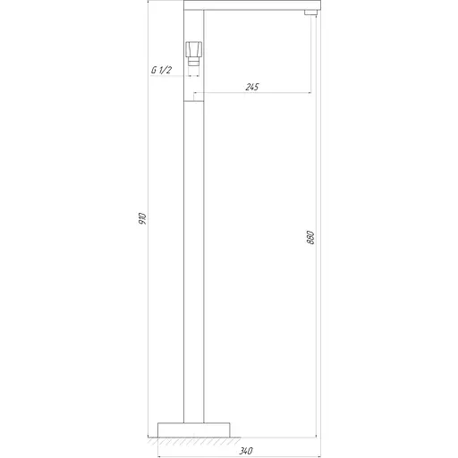 Смеситель для ванны TOPAZ ODISS TO 18113-H66-BL - фото 6