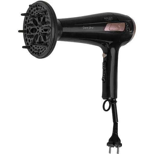 Фен Adler AD 2283 black 2400Вт/ 2 швидкості/ хол.обдув/ темп.режимів-3/ ахист від перегріву - фото 3