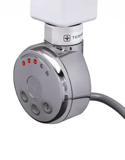 ТЕН для рушникосушки Terma MEG з електронним термостатом 300W Chrome + трійник 30412 - фото 9