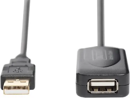 Подовжувач Digitus USB 2.0 Active Cable, A/M-A/F, 5м, чорний - фото 2