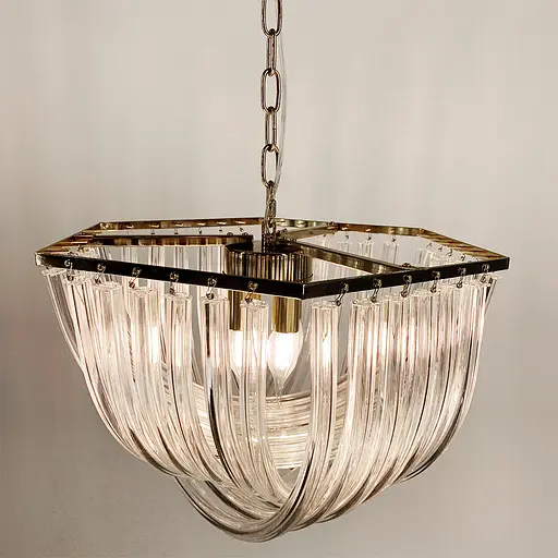 Підвісна люстра Newport із закрученими скляними трубками | Line F | Арт. SA37 P - фото 5