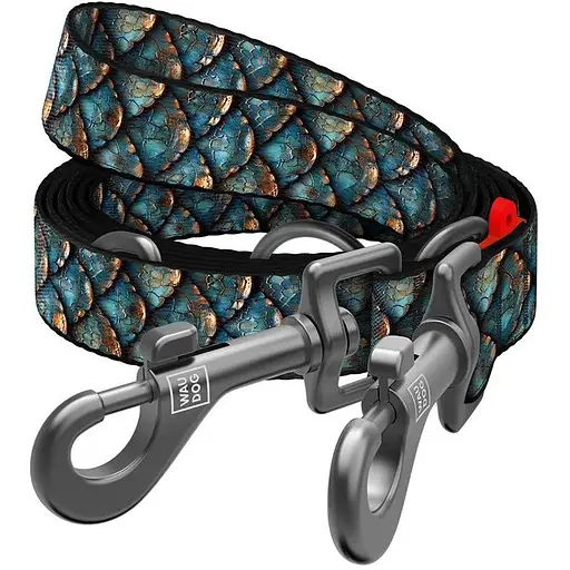 Поводок-перестежка для собак Waudog Nylon Чешуя М Ш 20 мм Длин 300 см - фото 1