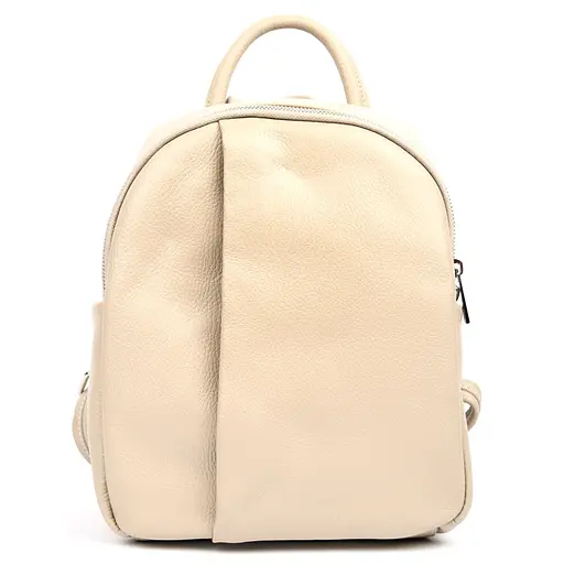 Кожаный женский рюкзак капучино VIRGINIA CONTI 23х30х10 см sum0028639 - фото 1