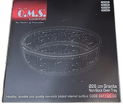 Противень форма для запікання випічки O.M.S. Collection 3411 із гранітним покриттям 28 см 4,2 л Grey Сірий - фото 8