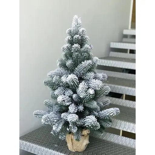 Ялинка Hvoya Premium лита в мішковині 70 см засніжена - фото 2