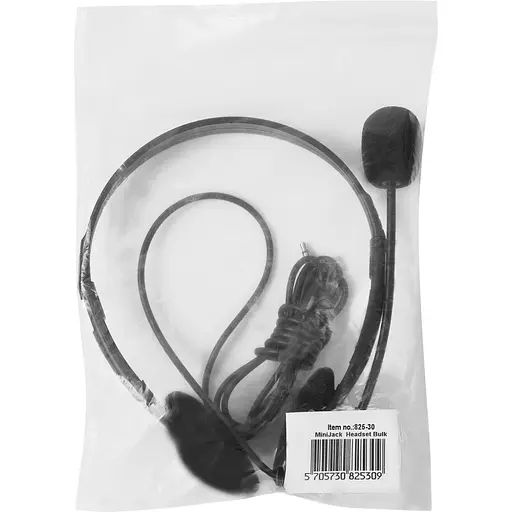 Гарнітура Sandberg MiniJack Headset Bulk, 3,5мм+converter 2х3,5мм, Black - фото 2