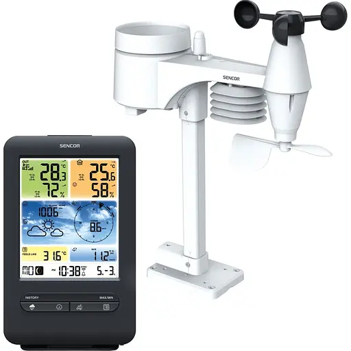 Умная метеостанция Sencor SWS 9898 WIFI черная [134779]