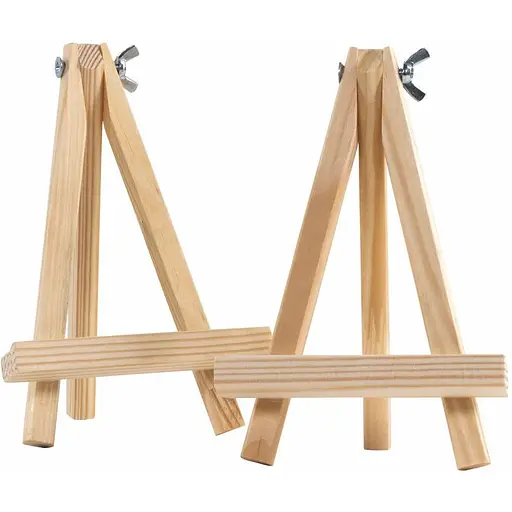 Мольберт настільний ROSA Studio А6 (2шт ) сувенірний 11х11х15см макс висота полотна 20 см  - фото 2