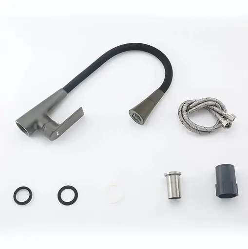 Змішувач для кухні Frap з гнучким виливом F4471-9 - фото 4