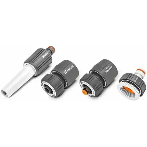 Комплект для поливу Bradas WHITE LINE SOFT 4 елементи на шланг 1/2 (WL-S5500-12K) - фото 1